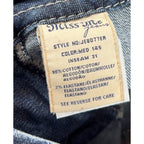 Miss Me Womens 31 Bootcut Jeans Rhinestone Fleur De Lis Y2K Western Bling