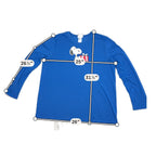 Nite Nite Munki Munki Peanuts Snoopy Christmas Sleep Shirt Women's XXL Blue