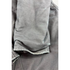 Carhartt Jacket Mens Black Duck Canvas Work Coat Distressed Corduroy Collar