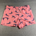 Chubbies Nautical by Nature Swim Trunks Mens Medium Pink Marlin Fish 5” Inseam