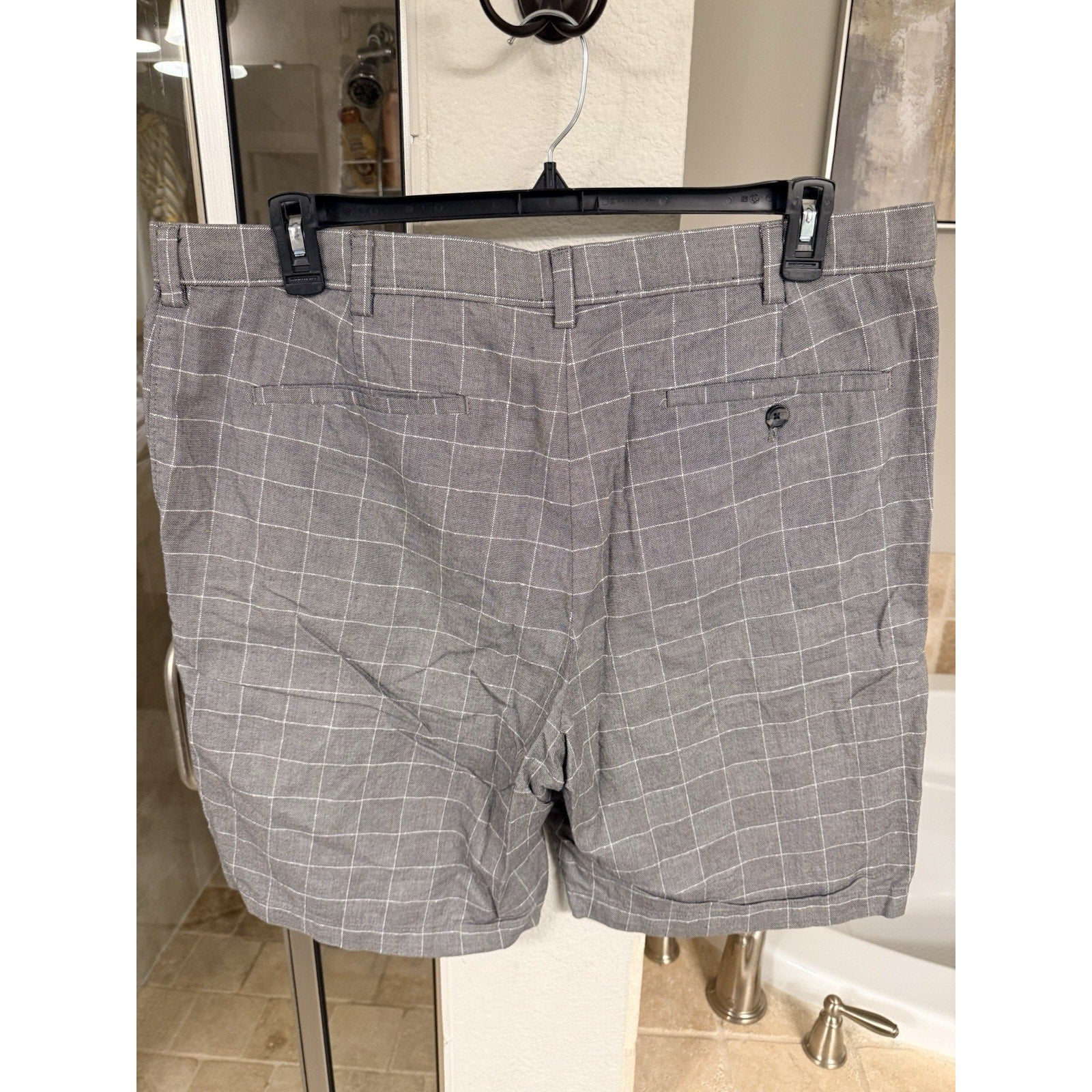 Banana Republic Emerson Shorts Men’s 38 Lot of 2 Blue & Windowpane Casual Golf