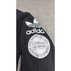 Adidas Originals Hoodie Mens M Black Trefoil 3 Stripes Sleeve Graphic Pullover