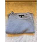 Banana Republic Textured Knit Sweater Womens Medium Purple Gray Boat Neck Side S