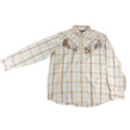 Ecko Unltd Marc Ecko Shirt XXL Plaid Embroidered Y2K Paisley Logo Streetwear