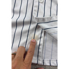 Joe Mauer Minnesota Twins Majestic Cool Base Jersey Mens L MLB Pinstripe #7