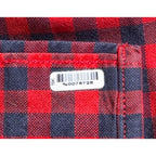 Tommy Hilfiger Shirt Mens L Red Navy Gingham Check Button Down Crest Logo