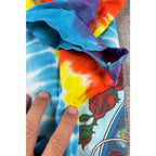 Liquid Blue Grateful Dead T Shirt Mens M Tie Dye Bertha Skull Roses Steal Face