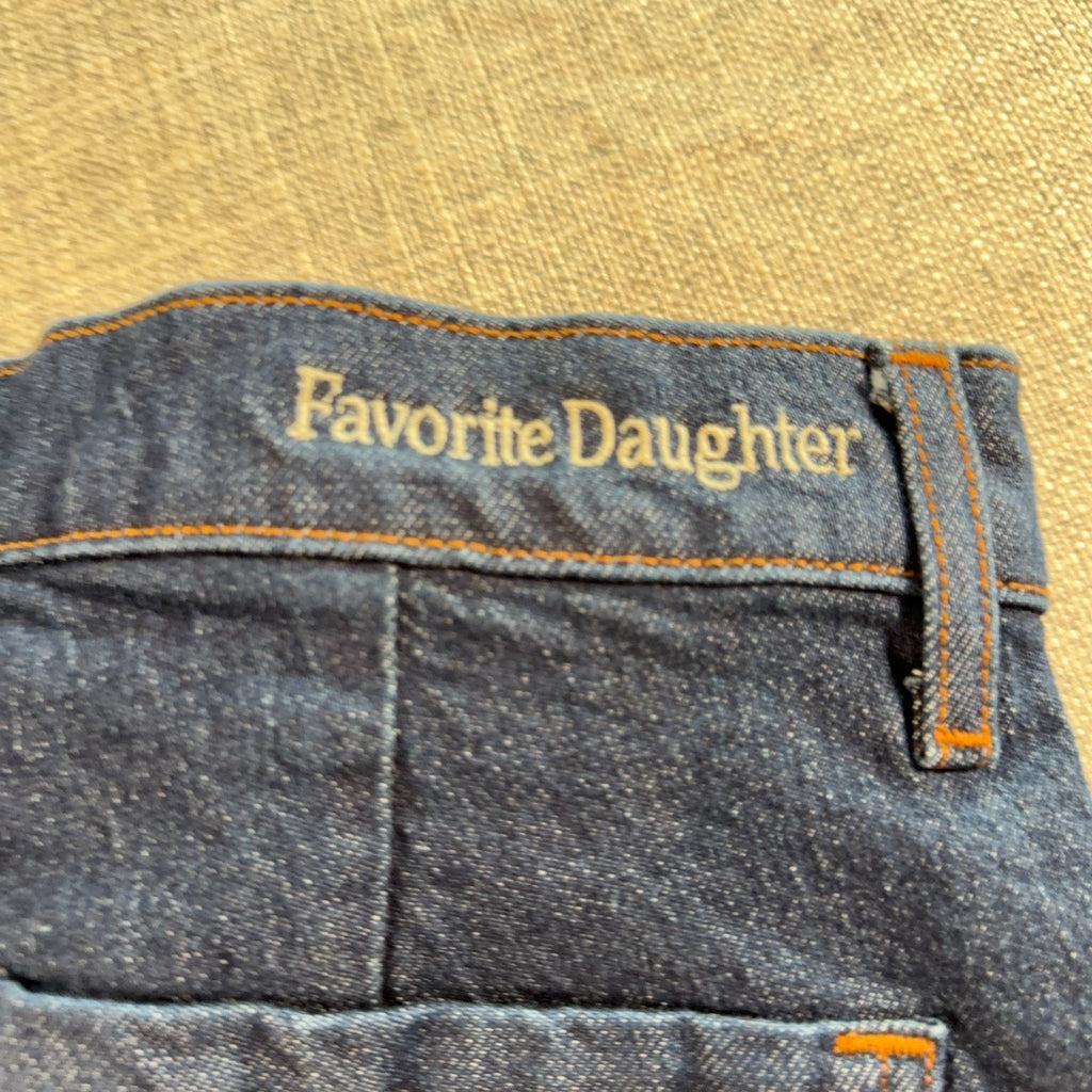 Favorite Daughter The Mischa Jeans Womens 31 Dark Wash Wide Leg High Rise Pepper
