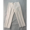 Crosby Womens Size 12 Ivory Cropped Dress Pants Slim Straight Career 23.5"