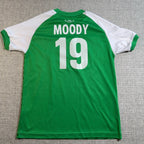 Lot 2 Youth Soccer Jerseys AC Milan Ireland Moody #19 Red Green Fan Shirts
