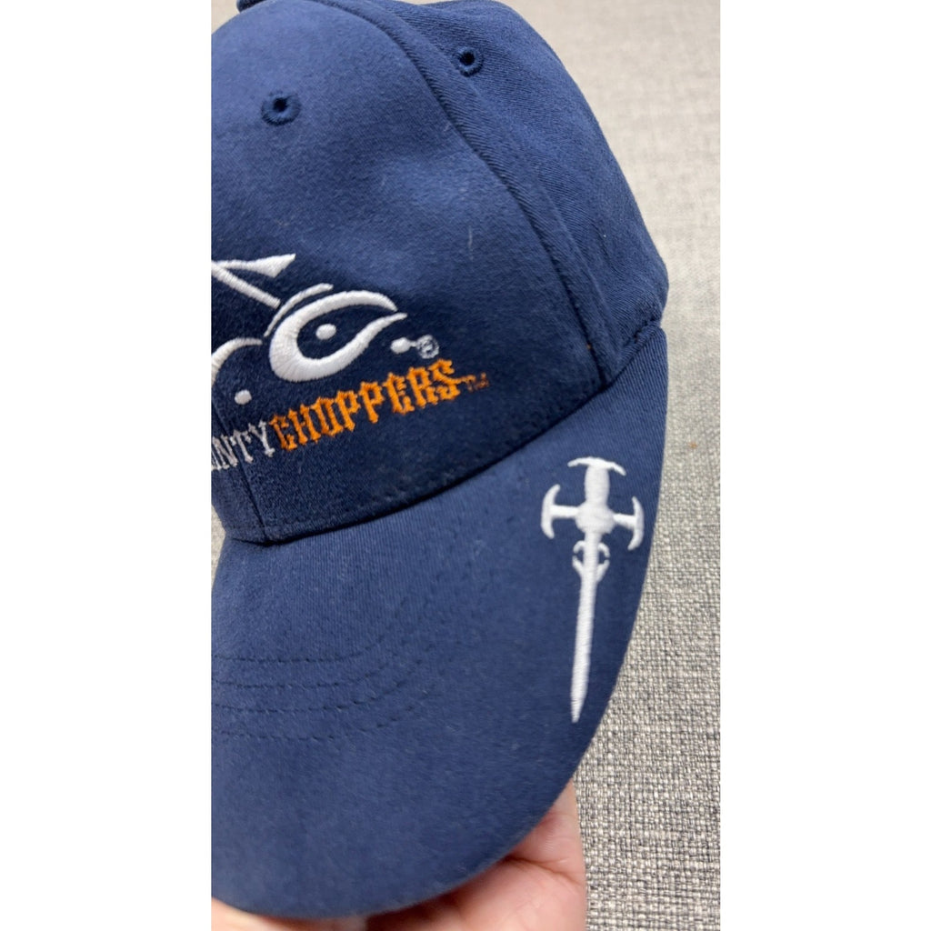 Y2K Orange County Choppers OCC Bio-Domes Stretch Fit Hat Cap Navy