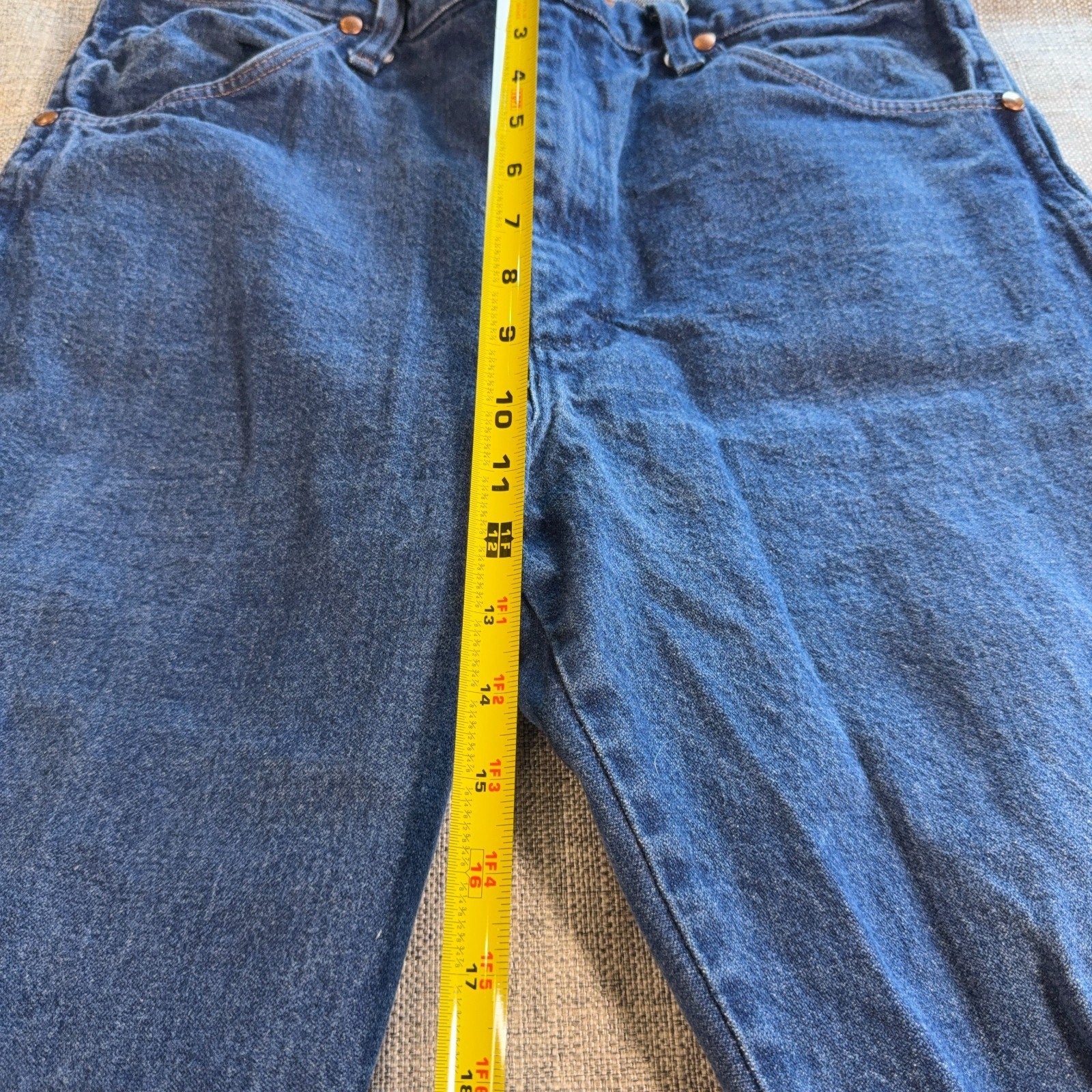Wrangler 13MWZ Cowboy Cut Jeans Men’s 34x36 Blue Denim Original Fit Western Alt