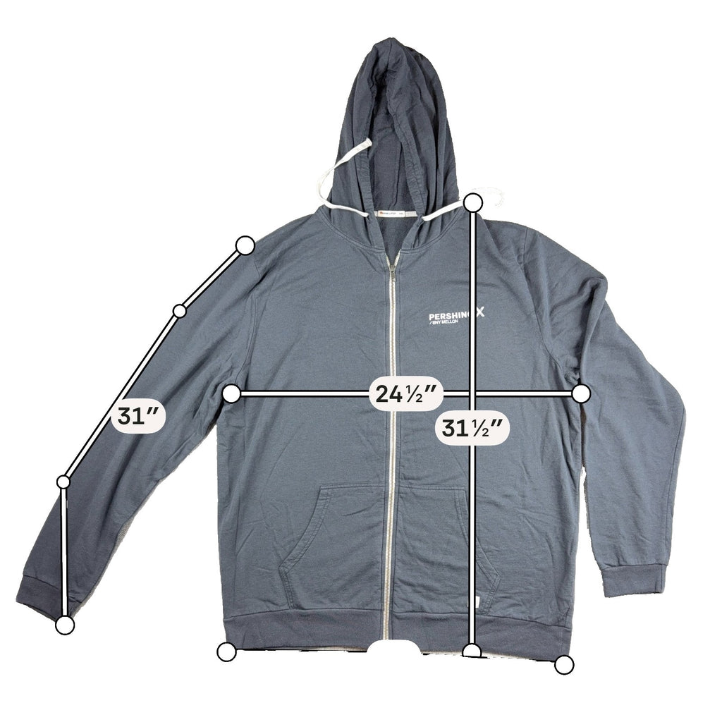 Marine Layer Pershing X BNY Mellon Hoodie Men XXL Gray Full Zip Sweatshirt