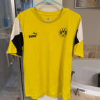 Puma Borussia Dortmund BVB 09 Yellow Soccer Football T Shirt Men M Bundesliga