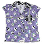 Disney Nightmare Before Christmas Pajama Set XS Jack Skellington Purple Shorts