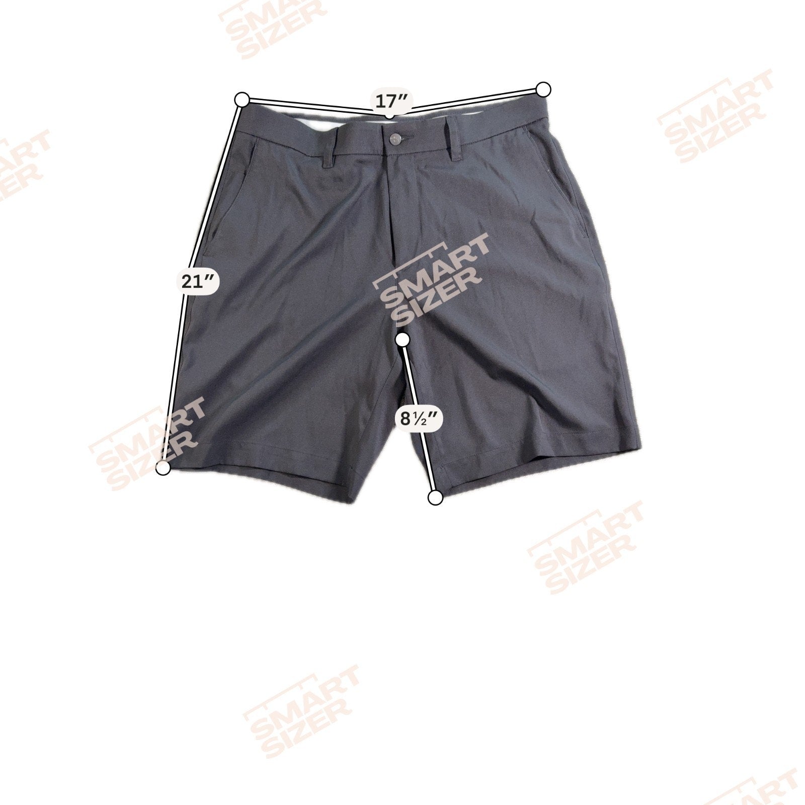 Callaway Golf Shorts Mens 34 Gray Stretch Performance Flat Front 8.5 Inseam