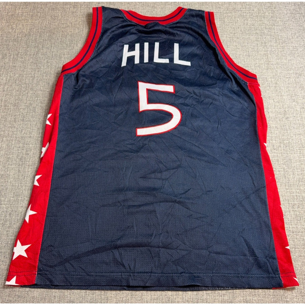 Vintage 1996 Champion USA Basketball Grant Hill #5 Jersey XL Dream Team