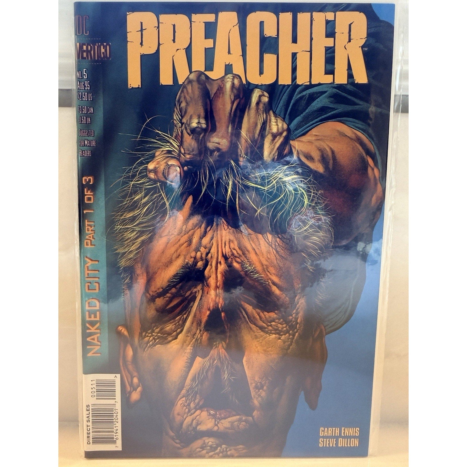 Preacher #3–6 Lot (1995) DC Vertigo G. Ennis Glenn Fabry Covers Naked City VF/NM