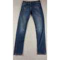 Calvin Klein Jeans CKJ 021 Womens 29x32 Slim Straight Stretch Denim Blue Paint