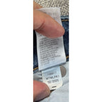 Aero High Rise Wide Leg Jeans Womens 10 NWT Custom Rose Embroidery Dark Wash