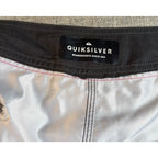 Quiksilver Boardshorts Mens 40 Tropical Floral Swim Trunks Black Neon Surf