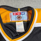 Vintage CCM Boston Bruins Jersey Mens M NHL Hockey Black Gold Made Canada