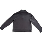 Banana Republic Mens Quarter Zip Pullover Sweatshirt Charcoal Black Medium