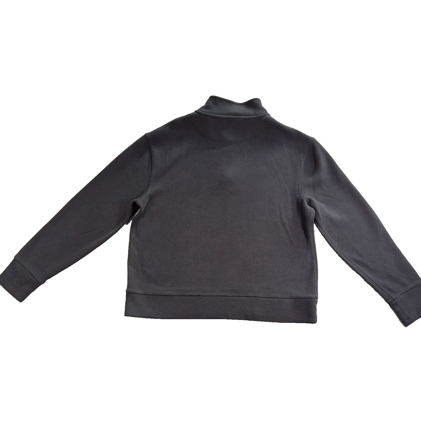 Banana Republic Mens Quarter Zip Pullover Sweatshirt Charcoal Black Medium