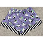 Disney Nightmare Before Christmas Pajama Set XS Jack Skellington Purple Shorts