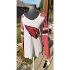 Arizona Cardinals Shirt Womens L NWT NFL Team Apparel Long Sleeve V Neck
