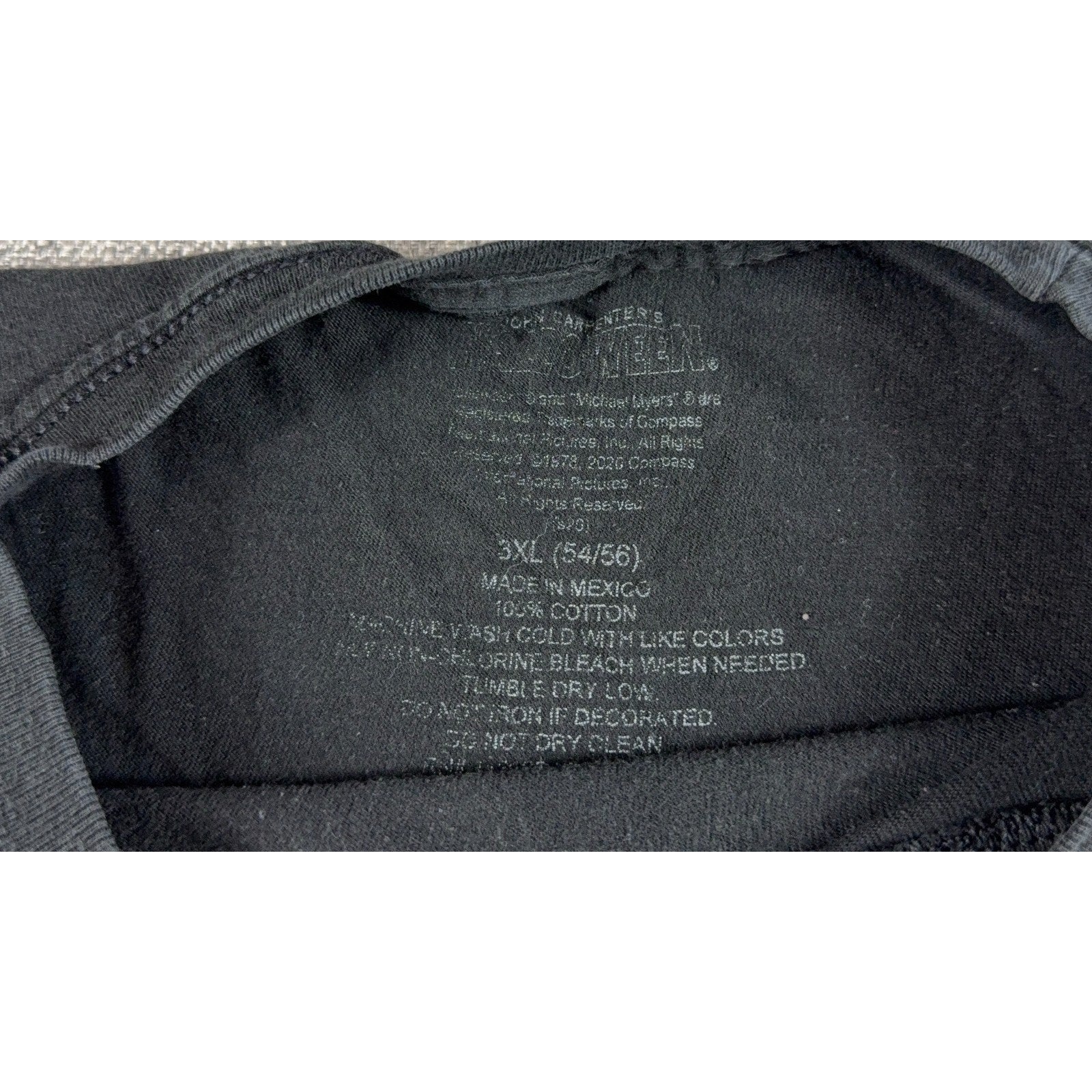 John Carpenter Halloween Movie Poster T Shirt 3XL Black Horror Michael Myers