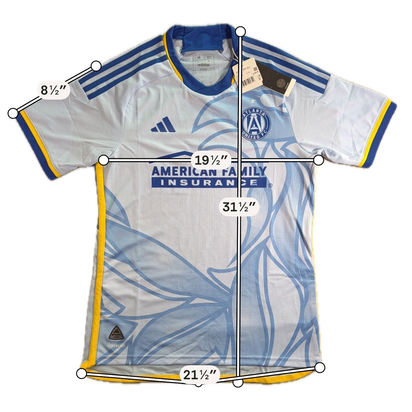 Atlanta United FC Jersey Mens M adidas 2024/25 Away Authentic Resurgens Kit NWT