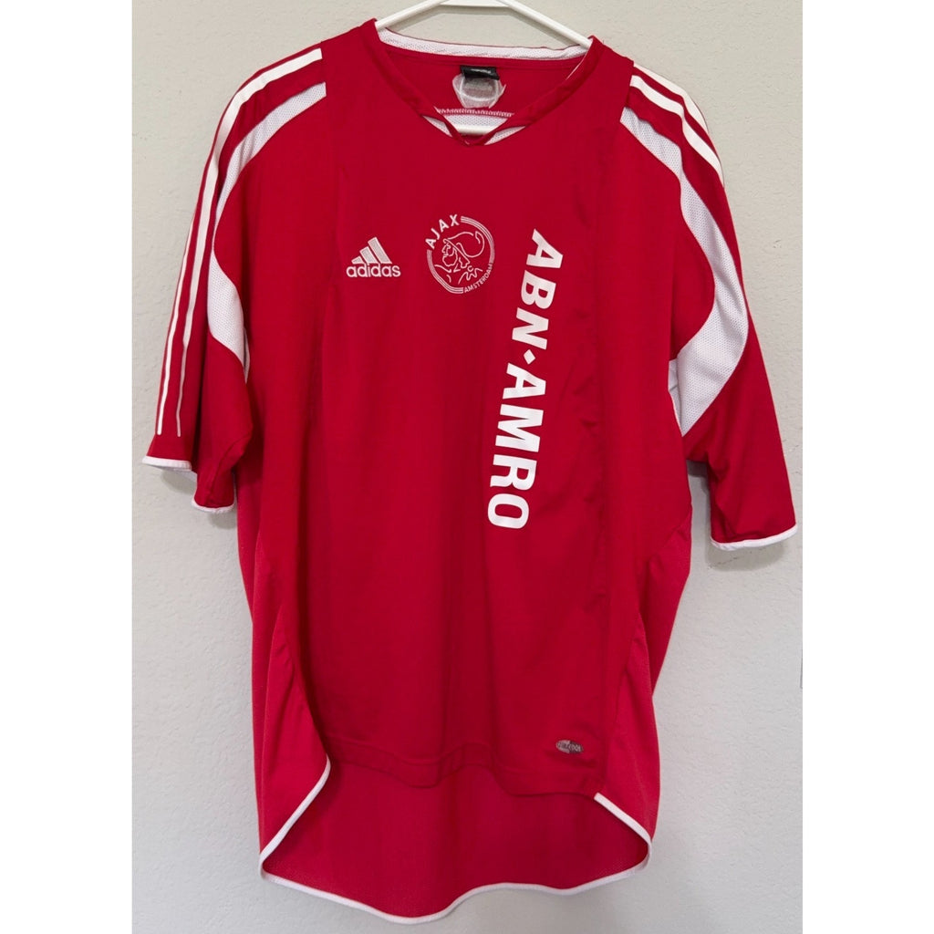 Vintage Ajax Amsterdam Adidas Climacool Training Jersey XL ABN AMRO Red Soccer