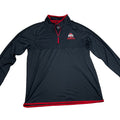Colosseum Ohio State Buckeyes Quarter Zip Pullover Men's XL Black Red OSU