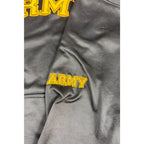 US Army Hoodie Mens Black Gold Embroidered Logo Pullover Military Sweatshirt
