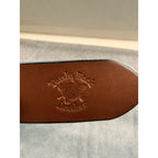 Turtleback Leather Gun Belt Heavy Duty CCW EDC Brown Leather Size ~46 USA Made