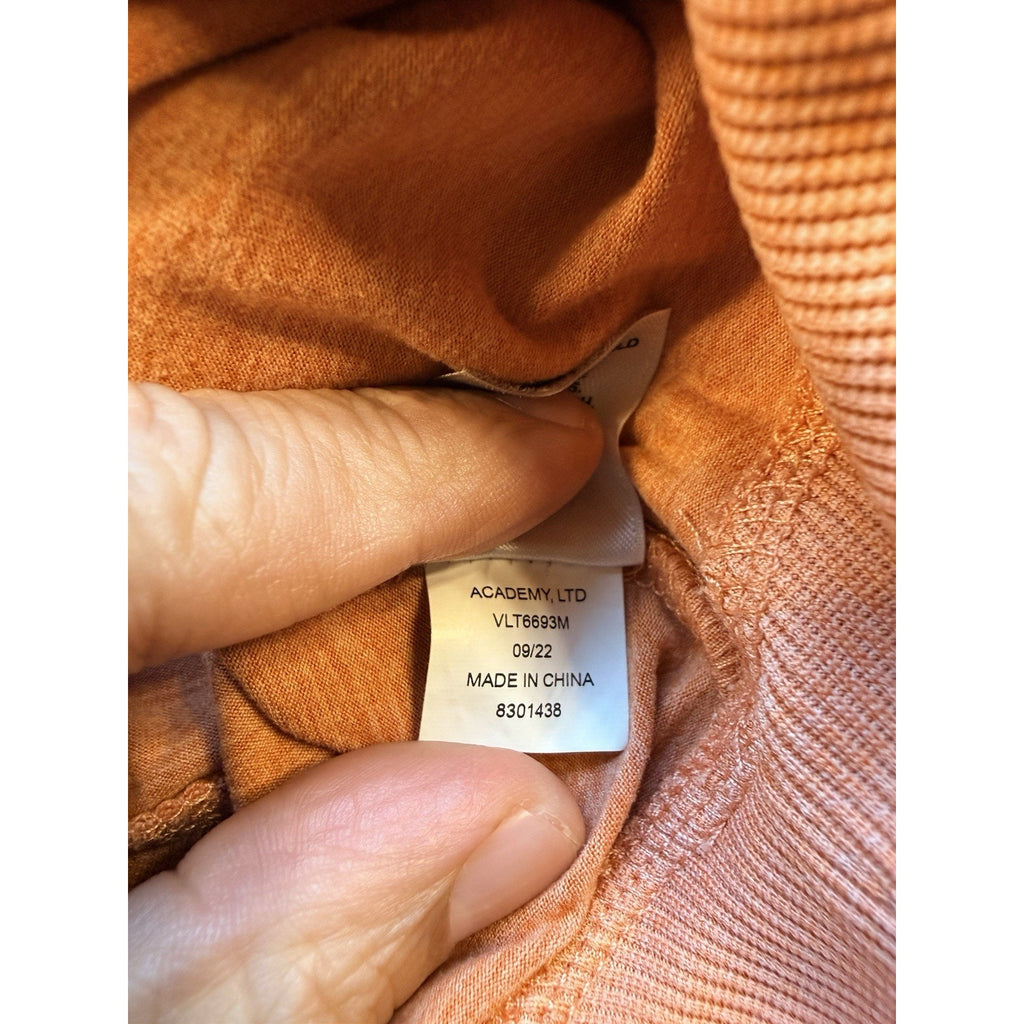Freely Cropped Long Sleeve Top Womens Medium Orange Athleisure Lightweight