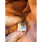 Freely Cropped Long Sleeve Top Womens Medium Orange Athleisure Lightweight