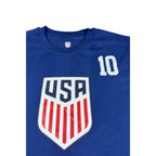 Christian Pulisic #10 USA Soccer T Shirt Men L USMNT Blue 2026 U.S. Soccer