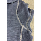 Tommy Bahama Women L Sleeveless Knit Dress Quarter Zip Blue Contrast Stitch