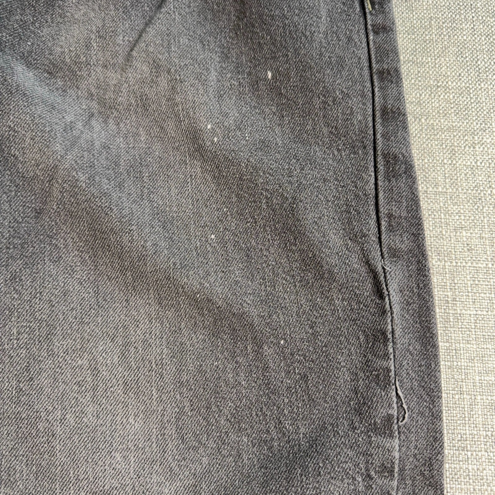 Kikwear Rushmore Jeans Mens 33x30 Gray Baggy Wide Leg Y2K Rave Skater Denim
