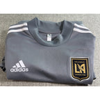 LAFC Adidas Long Sleeve Training Top Mens M Gray YouTube TV MLS ClimaCool
