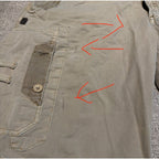 Marc Ecko Cut Sew Cargo Shorts Mens 32 Khaki Y2K Skater Baggy Utility Streetwear
