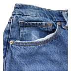 Good American Jeans Womens 10/30 Wide Leg High Rise Medium Wash Blue Denim
