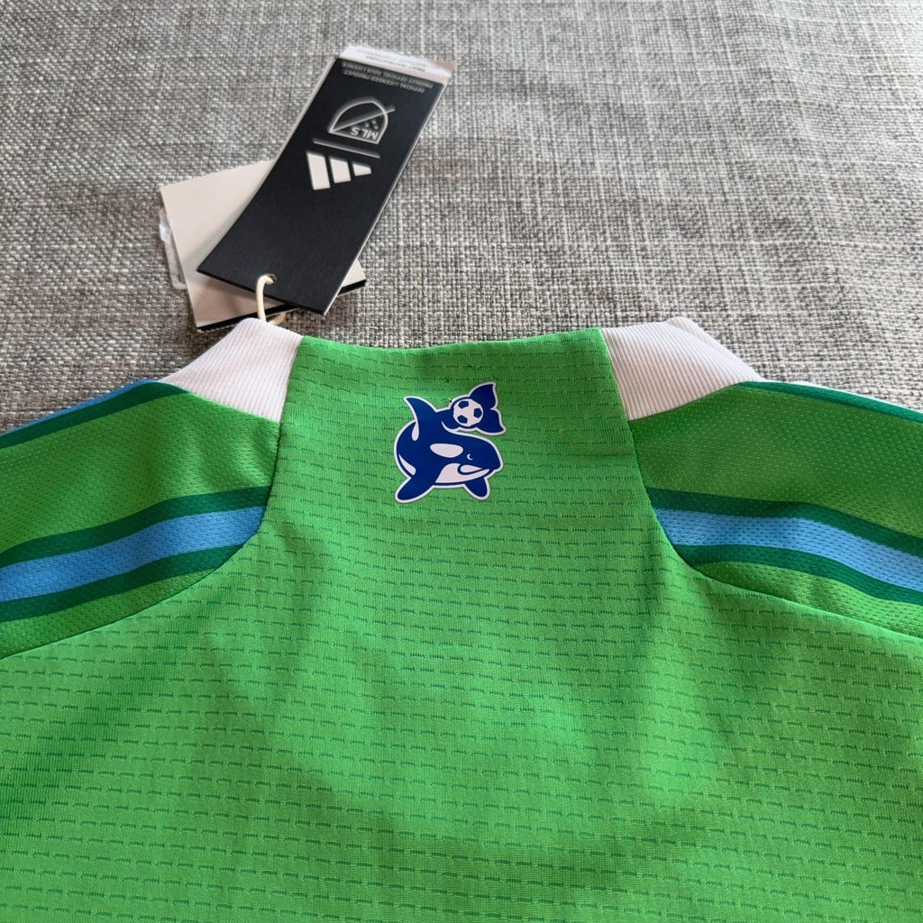 Seattle Sounders Adidas Authentic Jersey Mens XS NWT Green MLS Soccer 24/25