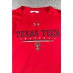 Texas Tech Red Raiders Under Armour Football Long Sleeve Shirt 3XL Red NCAA