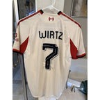 2024-25 Liverpool Away Jersey WIRTZ #7 Adidas Authentic Match Shirt Men’s Large