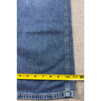 Aero High Rise Wide Leg Jeans Womens 10 NWT Custom Rose Embroidery Dark Wash