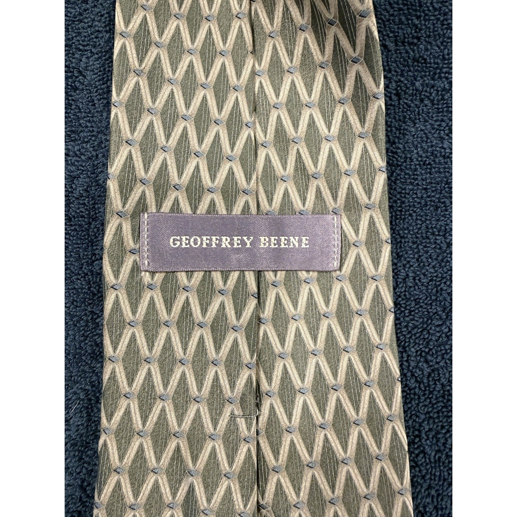 Mens Designer Tie Lot Banana Republic Geoffrey Beene Floral Geometric Neckties