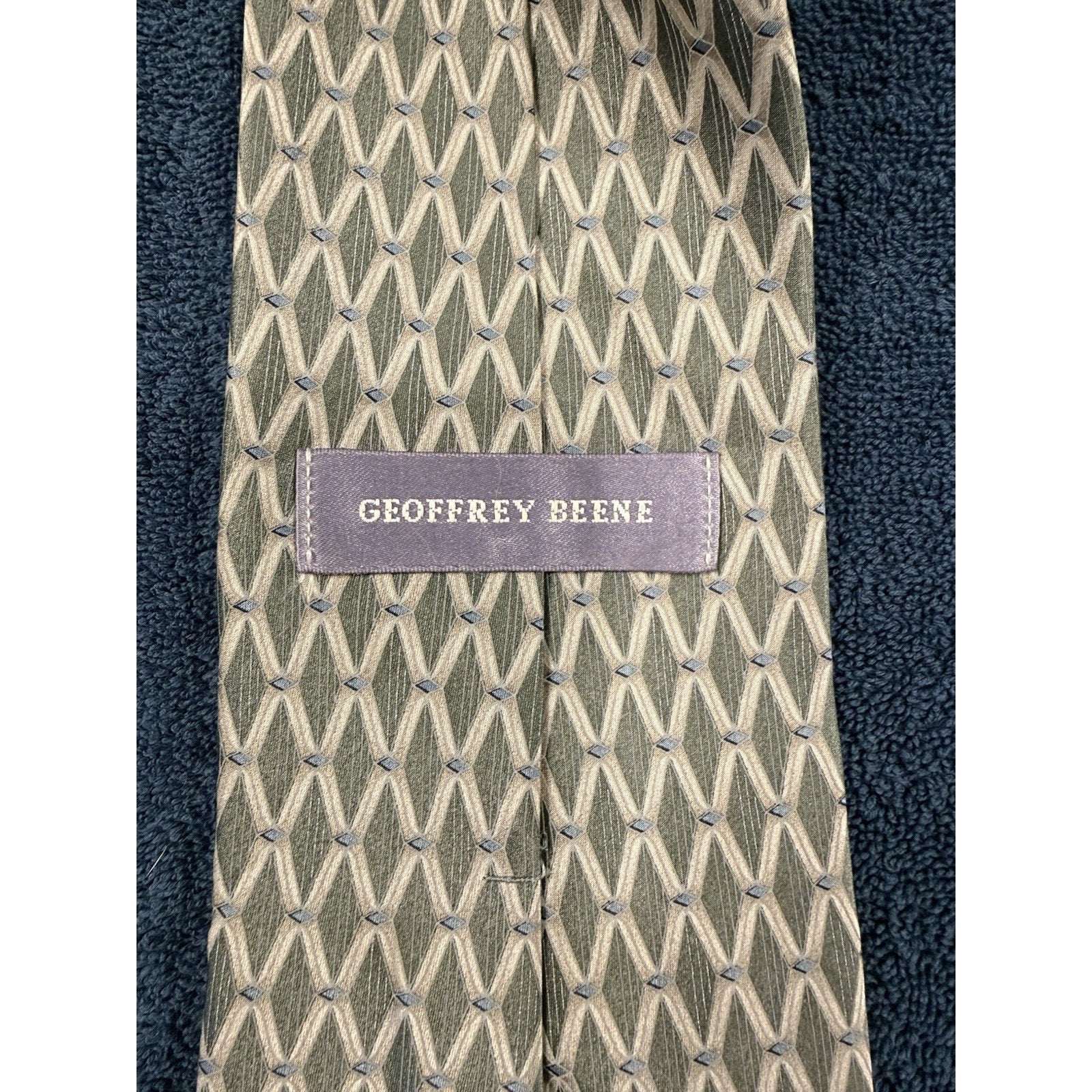 Mens Designer Tie Lot Banana Republic Geoffrey Beene Floral Geometric Neckties
